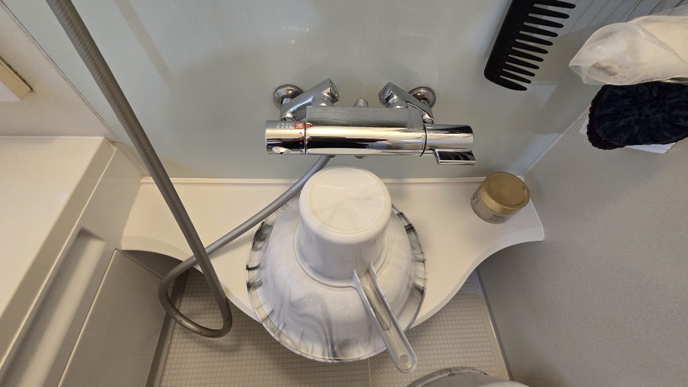 ダスキン作業後 カウンターと水栓